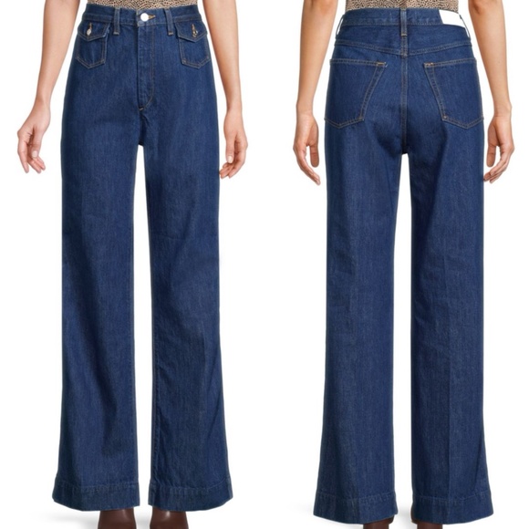 Re/Done Denim - RE/DONE NWT 70s High Rise Wide Leg Jeans (30)